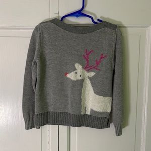 Adorable baby gap girls reindeer sweater size 5T